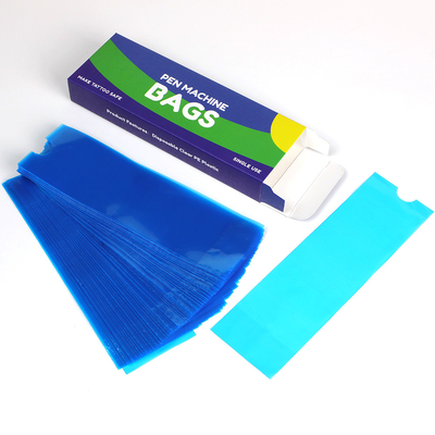 ব্লু ট্যাটু মেশিন কভার ব্যাগ 100pcs ট্যাটু পেন ডিসপোজেবল প্রতিরক্ষামূলক ব্যাগ